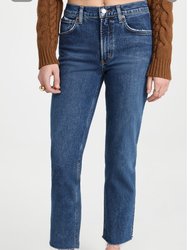 Kye Mid Rise Straight Crop Jeans - Mirage