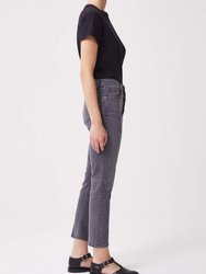 Riley High Rise Straight Crop Jeans