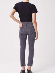 Riley High Rise Straight Crop Jeans