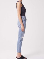 Riley High Rise Straight Crop Jeans