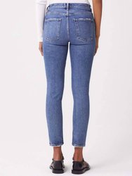 Toni Mid Rise Straight Leg Jean