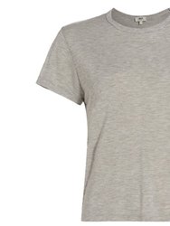 Women's Gray Short Sleeve Crew Neck T-Shirt