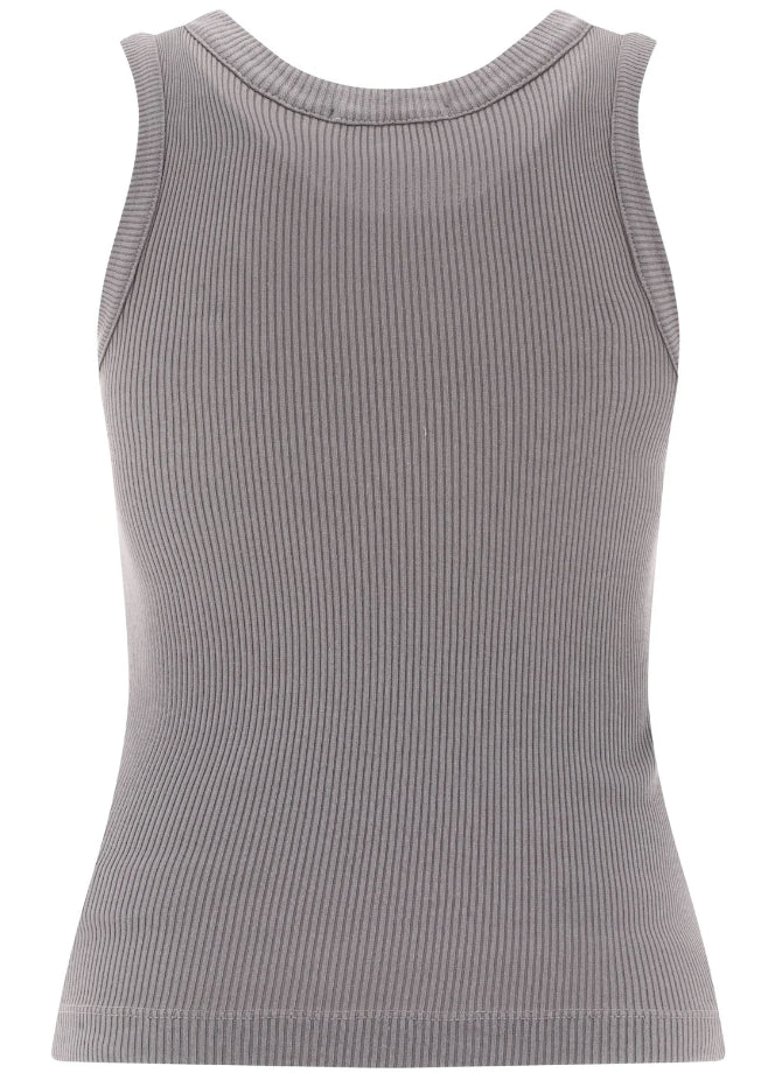 Women's Scoop Neck Ribbed Knit Tank Top