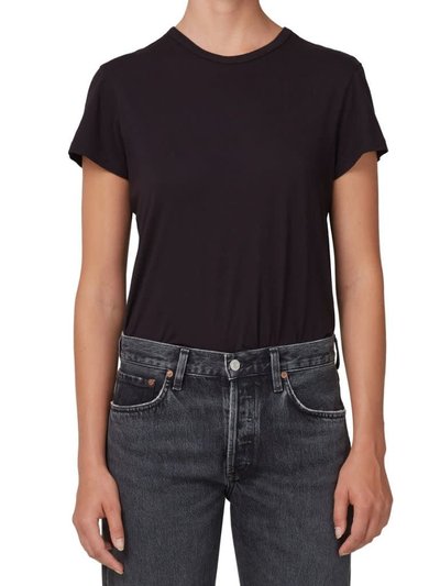 AGOLDE Women's Solid Black Crew Neck T-Shirt product