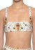 Havana Remedios Hand Embroidered Bikini Top In Off White-Red-Green - Off White-Red-Green