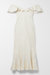 Izote Flora Off-the-shoulder Ruffled Embroidered Linen Maxi Dress - Ivory