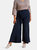 Buttoned Wide Leg Pant - Navy