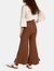 Buttoned Wide Leg Pant