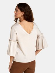 Reversible Ruffle Sweater