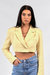 Adriana Cropped Blazer - Yellow