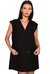 Adriana Cruve Collar Black Sleeveless Blazer - Black