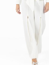 Alana White Pleated Pants