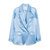 Athena Solid Blazer - Baby Blue