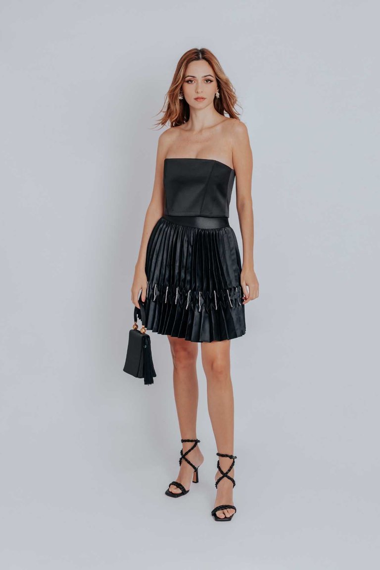 Audrey Knife Pleat Skirt