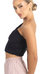 Belle Drapped Activewear Sportsbra In Black