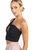 Belle Drapped Activewear Sportsbra In Black