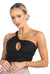 Belle Drapped Activewear Sportsbra In Black