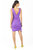 Candice Mini v Neck Dress Purple Color