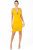 Candice Mini V Neck Dress - Yellow