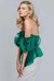 Emerald Peplum Top