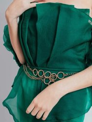 Emerald Peplum Top