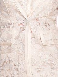 Heidi Lace Floral Pant White Timeless Elegance