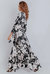 Isabelle Floral Print Ruffled Hem Belted Dress