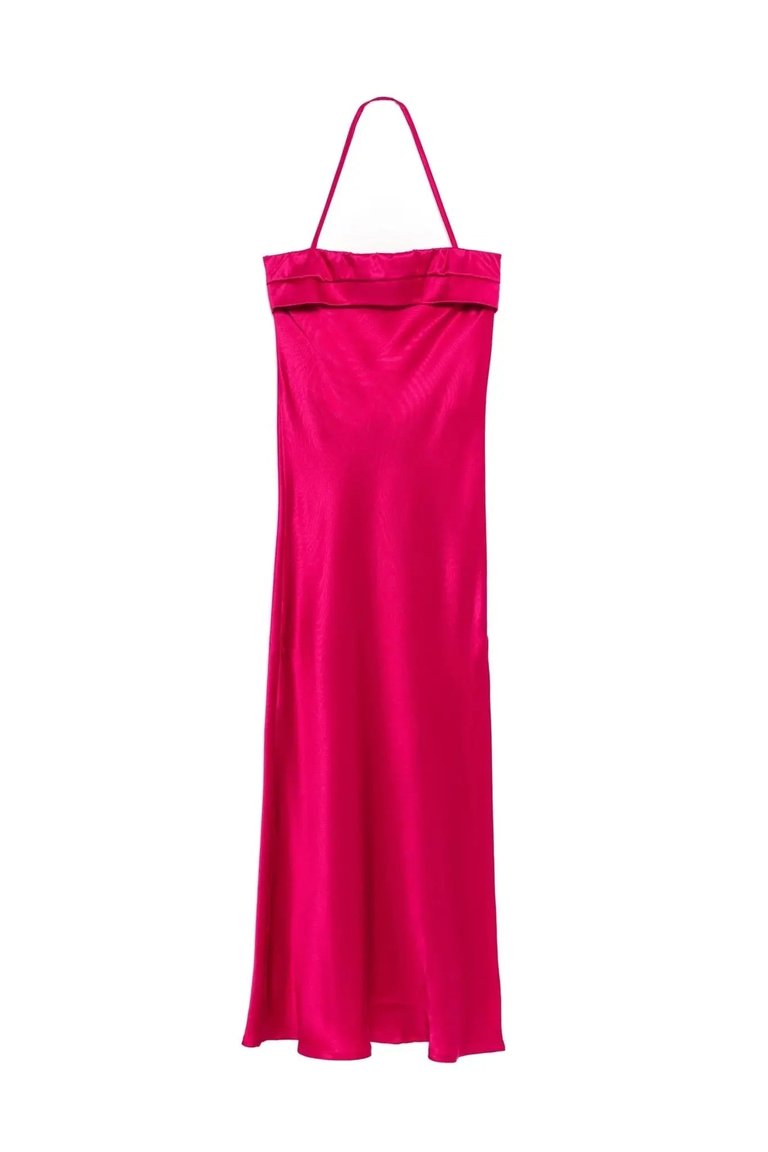 Marilyn Long Backless Dress - Red