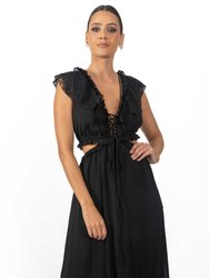 Miah Maxi Women's Dress Black