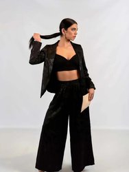 Penelope Geometric Details Blazer Pant Set