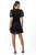 Pia Short Women's Dress In Black Lace