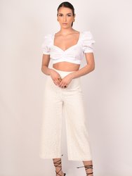 Pilar White Eyelet Set