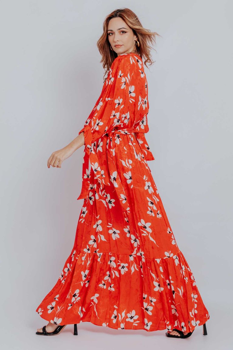 Scarlett Floral Print Maxi Dress
