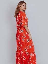 Scarlett Floral Print Maxi Dress