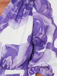 Verona Maxi Women's Floral Dress Lilac