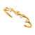 Waterproof Diane 18K Gold Plated Stainless Steel Pearl Bracelet - Gold