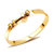 Waterproof Love Bangle Bracelet - Gold