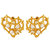 Waterproof Road To Heart Pearl Earrings - Gold