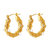 Waterproof Show Me Pearls Hoop Earrings - Gold