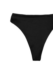 Isla High Waist Bottom - Black Sand - Black Sand