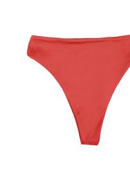 Isla High Waist Bottom - Coral - Coral