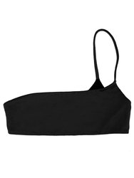 Mira One Shoulder Top - Black Sand - Black Sand