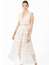 Blair White Lace Maxi Dress