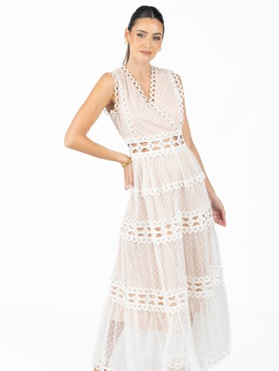 Akira Naka Blair White Lace Maxi Dress product