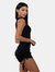 Beach Babe Mini Dress in Onyx