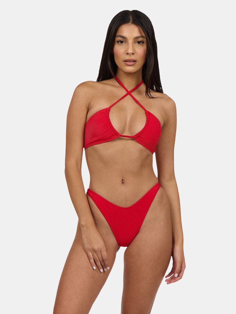 Boca Chica Bottom in Victory Red