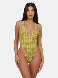 Drama One Piece Reversible Suit in Bali/Cheetah