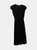 Akris Women's Black Punto Illusion Scalloped Dress