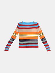 Akris Women's Multi-Colored Mutli-Colored Striped Sweater Pullover