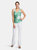 Agnes Stretch Knit Tank Top in Queen Palm